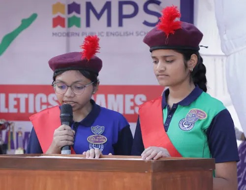 Children eating nutritious lunch in a clean school cafeteria